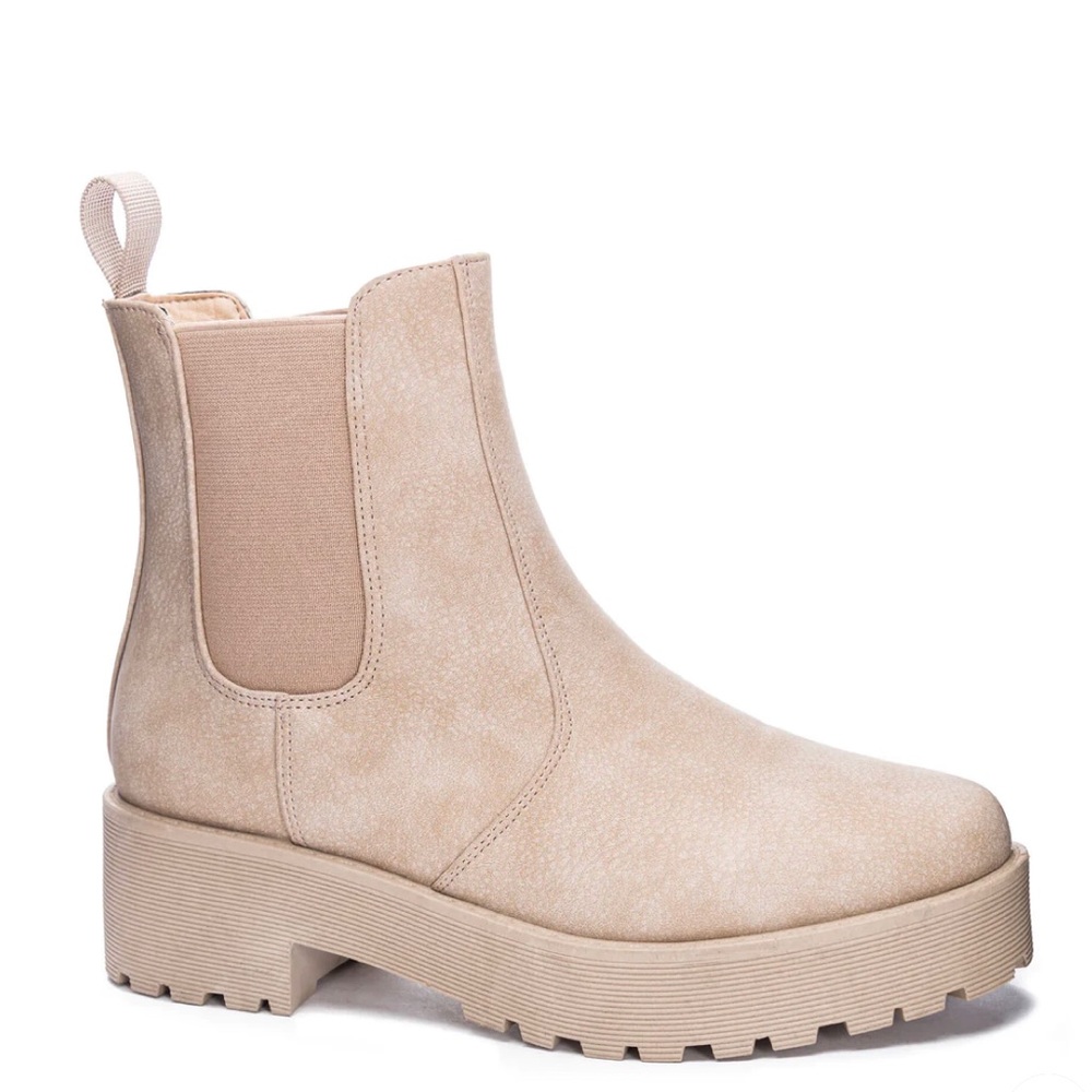 Dirty Laundry Beige Ankle Boots